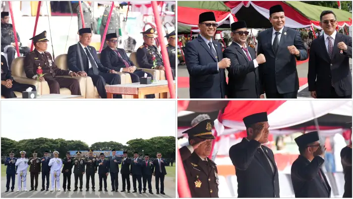 Ketua Komisi VII DPRA Mewakili Pimpinan DPR Aceh Hadiri Upacara Peringatan HUT Ke-81 TNI